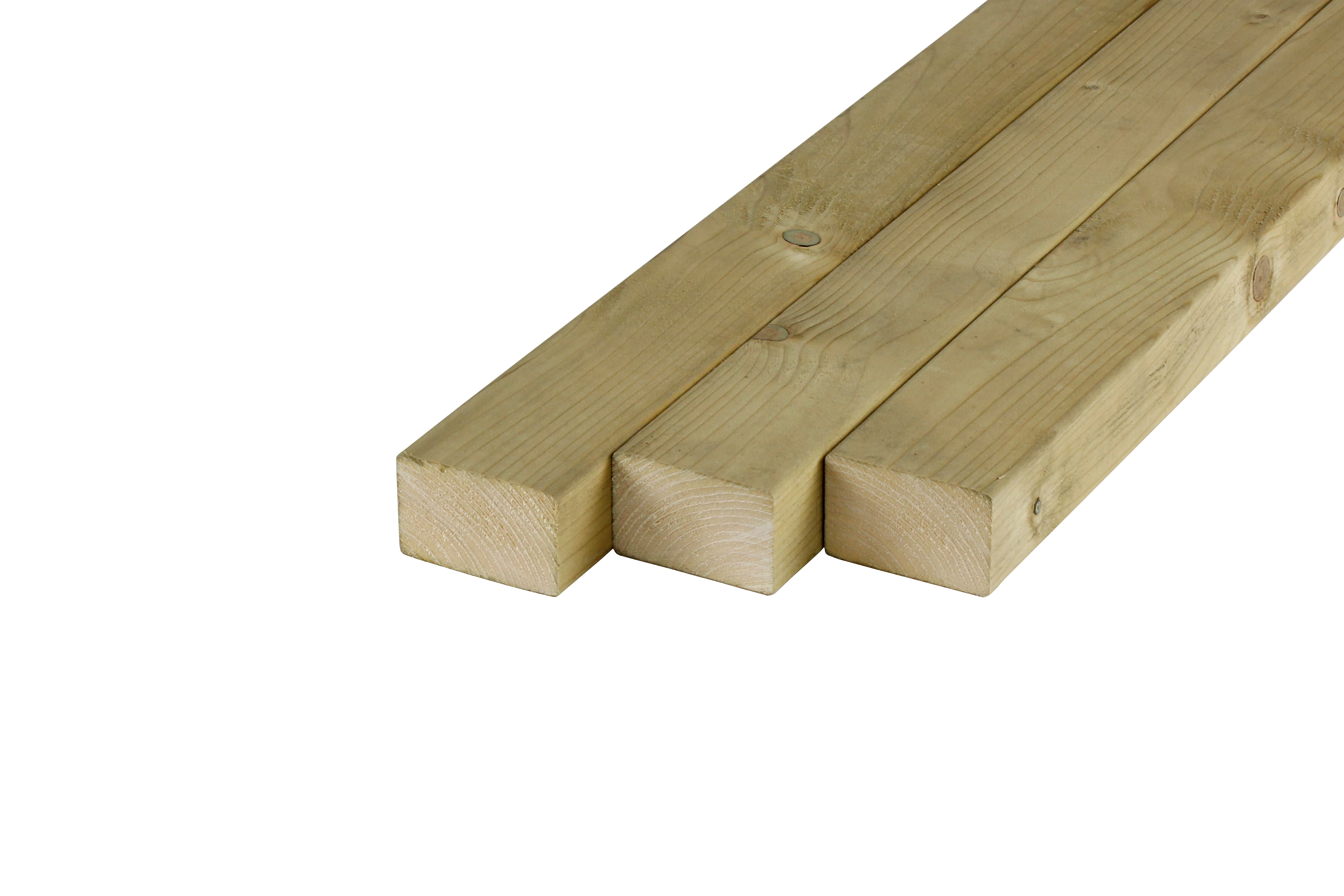 Vuren Regel 4.5 x 7 cm (45 x 70 mm) Geschaafd Groen Geimpregneerd - Lengte 210 cm - Afbeelding 4